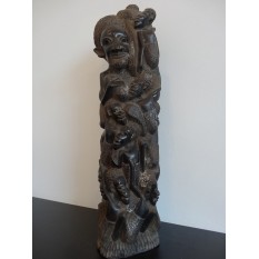 Sculptura in lemn de abanos, personaje masculine